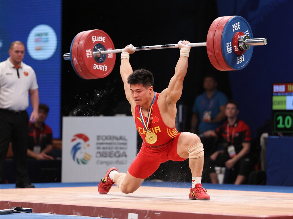 何岳基勇夺举重男子67公斤级双金！