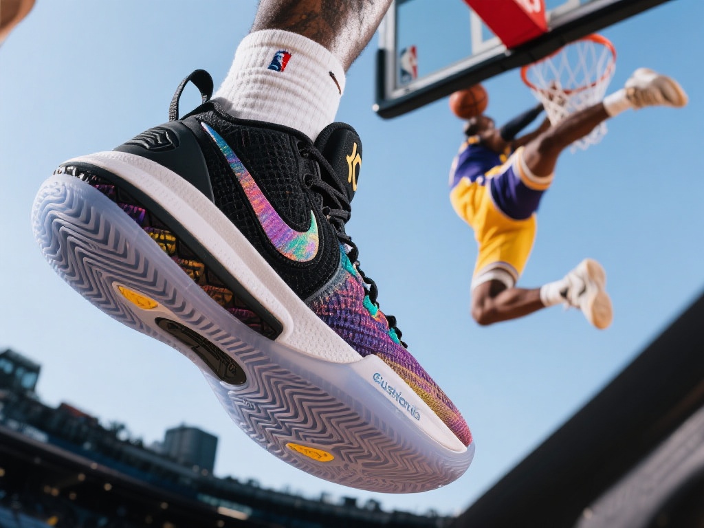 【球鞋焦点】迪班萨穿“Air Bakin”配色KD18惊艳麦当劳全明星扣篮大赛 值得一提的是,KD18并不仅仅是一双“颜