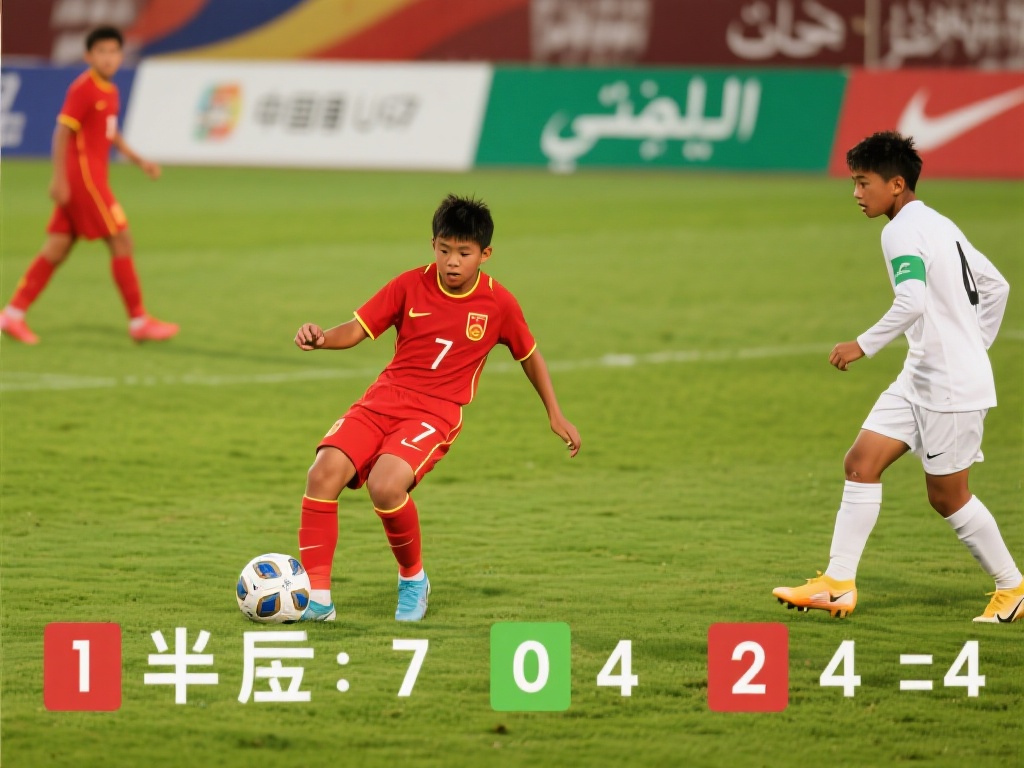 国少半场数据全面落后沙特U17:射门1-7,射正0-4,角球2-4 在国际青少年足球赛场上,每一场比赛的数据